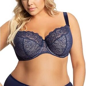 Gorsenia Blanca Balconette Bra Navy - 38F